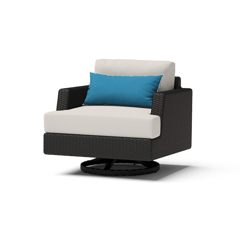 Set da Esterno Portofino Comfort Sunbrella 5 Pezzi con Poltrone Girevoli