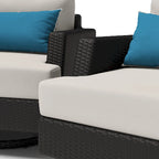 Set da Esterno Portofino Comfort Sunbrella 5 Pezzi con Poltrone Girevoli