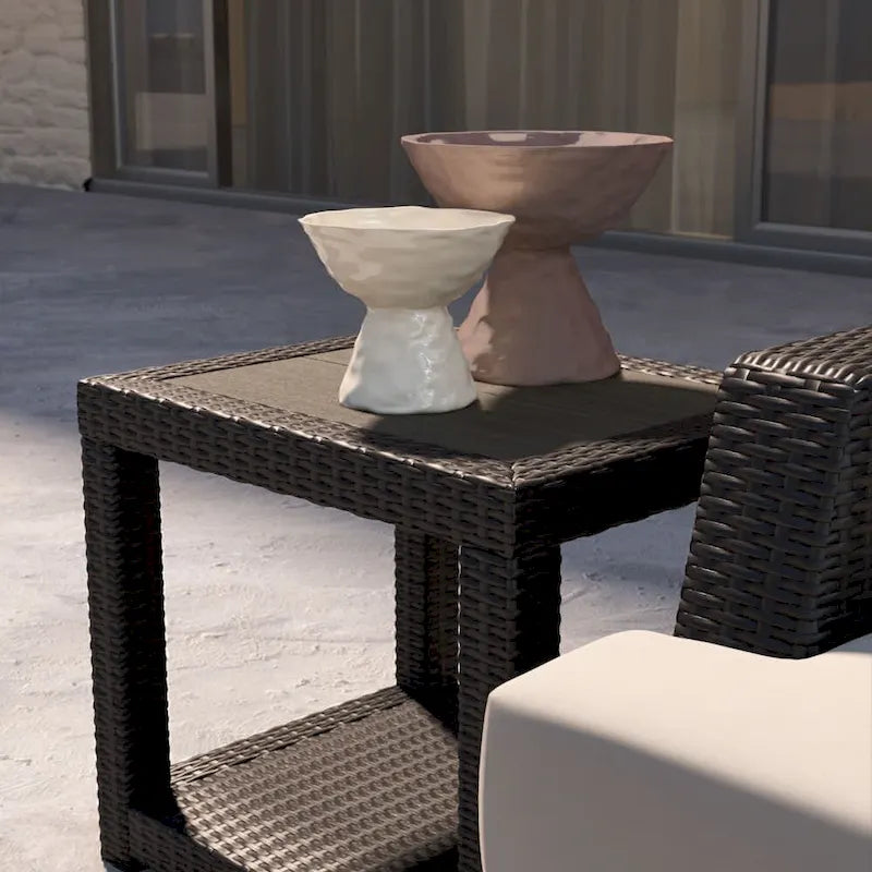 Set da Esterno Portofino Comfort Sunbrella 5 Pezzi con Poltrone Girevoli