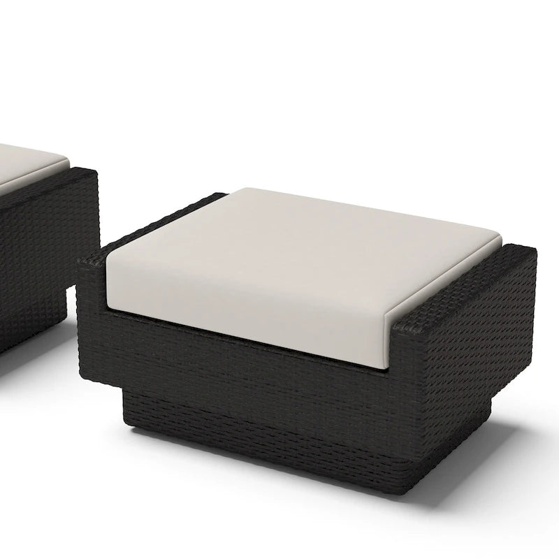 Set da Esterno Portofino Comfort Sunbrella 5 Pezzi con Poltrone Girevoli