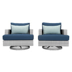 Set da Esterno Portofino Comfort Sunbrella 5 Pezzi con Poltrone Girevoli