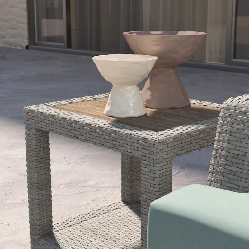 Set da Esterno Portofino Comfort Sunbrella 5 Pezzi con Poltrone Girevoli