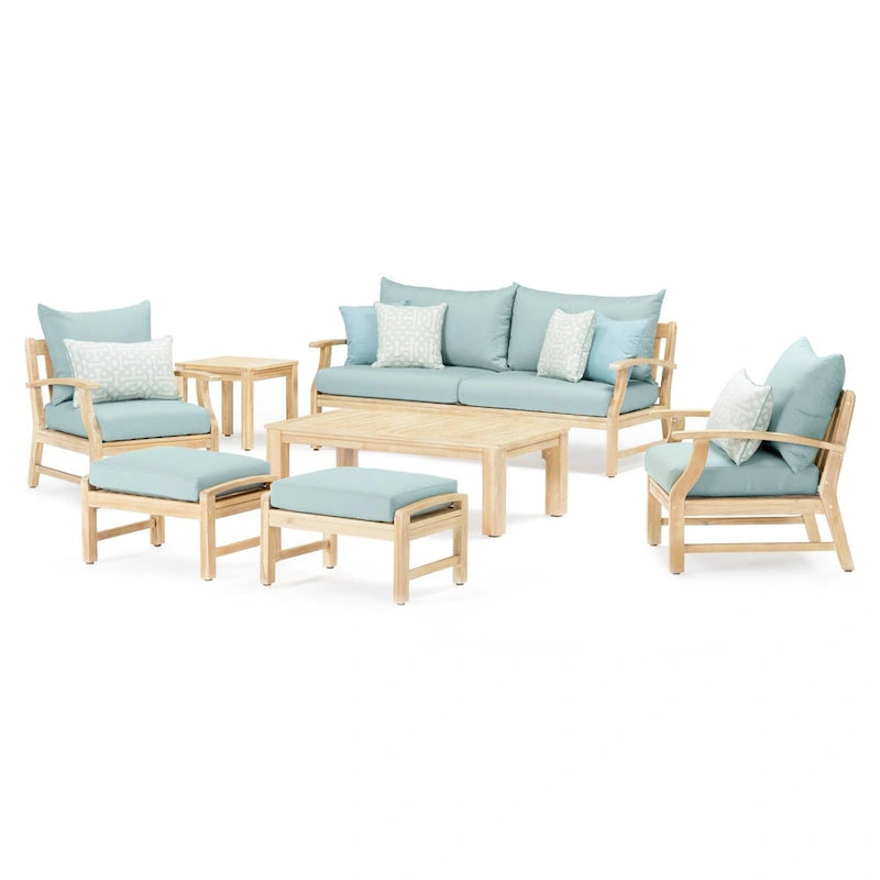 Set divano e poltrone da esterno Kooper a 7 pezzi in Sunbrella