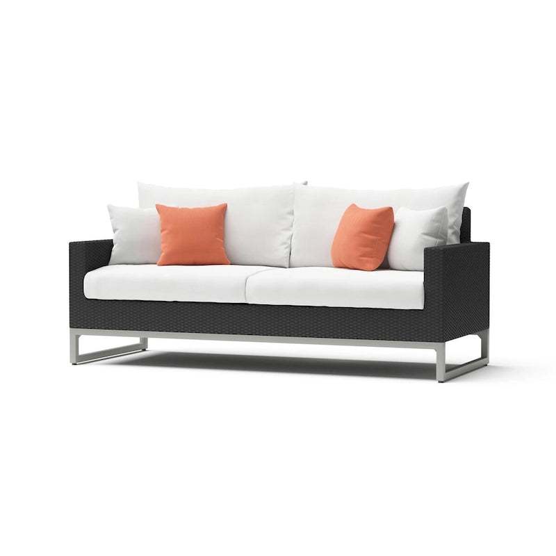 Set da salotto da esterno a 4 pezzi Milo Espresso Sunbrella