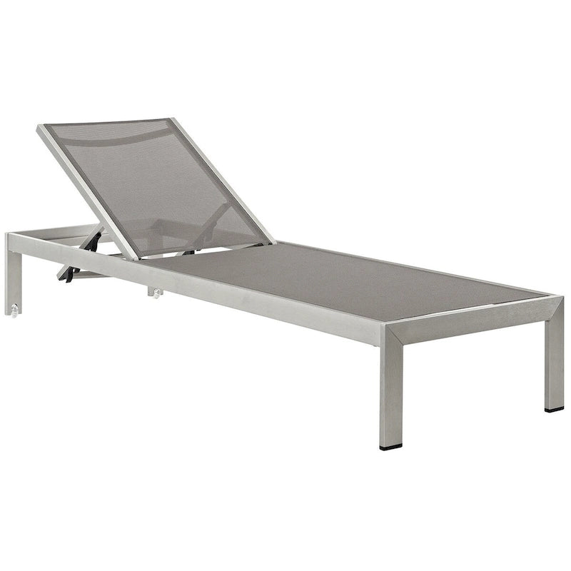 Chaise longue in alluminio da esterno per spiaggia