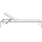 Chaise longue in alluminio da esterno per spiaggia