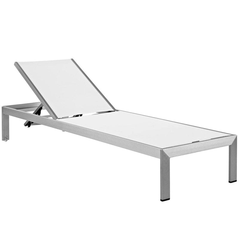 Chaise longue in alluminio da esterno per spiaggia