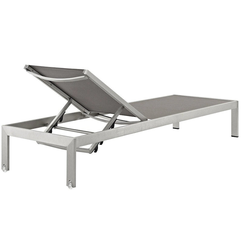 Chaise longue in alluminio da esterno per spiaggia