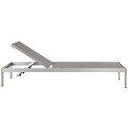 Chaise longue in alluminio da esterno per spiaggia