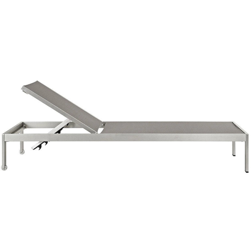 Chaise longue in alluminio da esterno per spiaggia