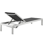 Chaise longue in alluminio da esterno per spiaggia