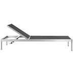 Chaise longue in alluminio da esterno per spiaggia