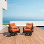 Poltrone da esterni Barcelo in Sunbrella con movimento, set da 2 pezzi