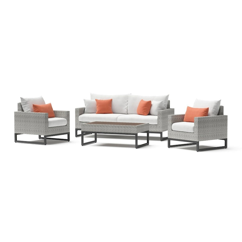 Ensemble de patio Milo Gray 4 pièces Sunbrella