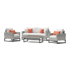 Ensemble de patio Milo Gray 4 pièces Sunbrella