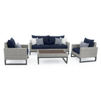 Ensemble de patio Milo Gray 4 pièces Sunbrella