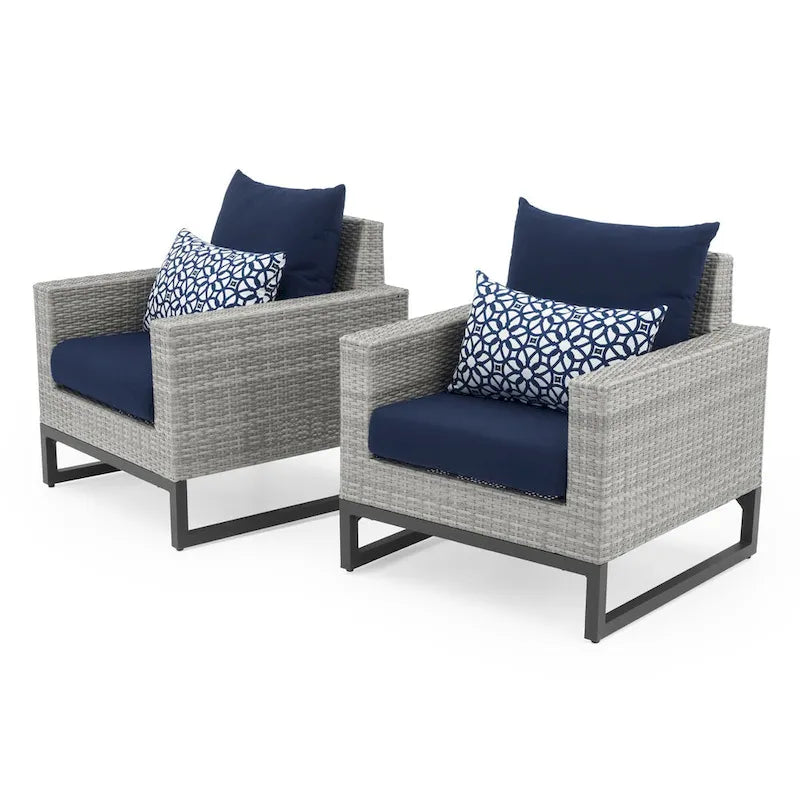Ensemble de patio Milo Gray 4 pièces Sunbrella