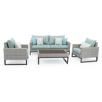 Ensemble de patio Milo Gray 4 pièces Sunbrella