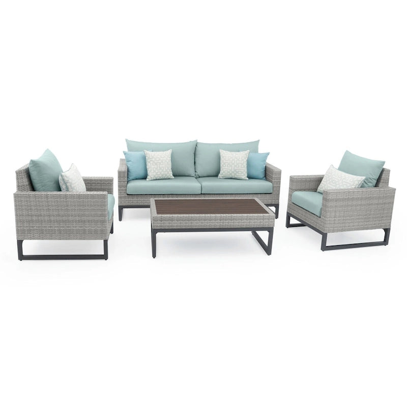 Ensemble de patio Milo Gray 4 pièces Sunbrella
