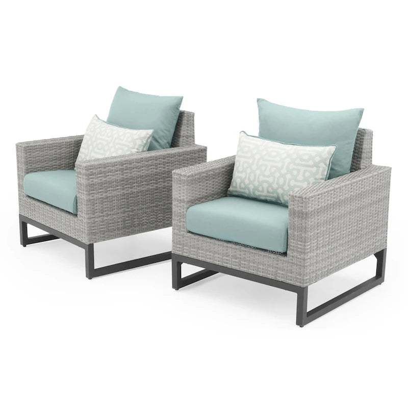 Ensemble de patio Milo Gray 4 pièces Sunbrella