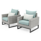 Ensemble de patio Milo Gray 4 pièces Sunbrella