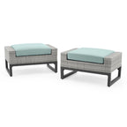 Set salotto da esterno Milo Gray 7 pezzi Sunbrella con movimento profondo