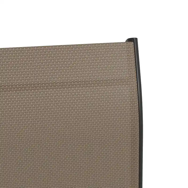 Tabourets de bar d'extérieur avec accoudoirs, lot de 2 chaises de patio pivotantes à 360° à hauteur de bar avec tissu maillé haute densité, chaises de salle à manger en acier