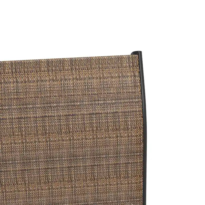 Tabourets de bar d'extérieur avec accoudoirs, lot de 2 chaises de patio pivotantes à 360° à hauteur de bar avec tissu maillé haute densité, chaises de salle à manger en acier