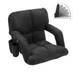 DoCred Folding Stadium Seat with Back Support, 6 Reclining Positions - N/A