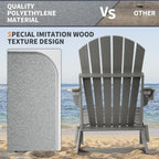 Sedia Adirondack Pieghevole Vrakae con Portabicchieri