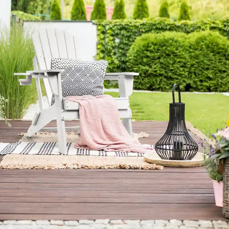 Sedia Adirondack Pieghevole Vrakae con Portabicchieri