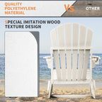 Sedia Adirondack Pieghevole Vrakae con Portabicchieri