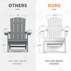 Sedia Adirondack Pieghevole Vrakae con Portabicchieri