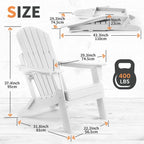 Sedia Adirondack Pieghevole Vrakae con Portabicchieri