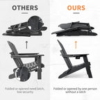 Sedia Adirondack Pieghevole Vrakae con Portabicchieri