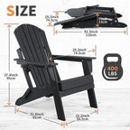 Sedia Adirondack Pieghevole Vrakae con Portabicchieri