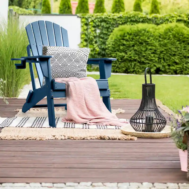 Sedia Adirondack Pieghevole Vrakae con Portabicchieri