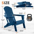 Sedia Adirondack Pieghevole Vrakae con Portabicchieri