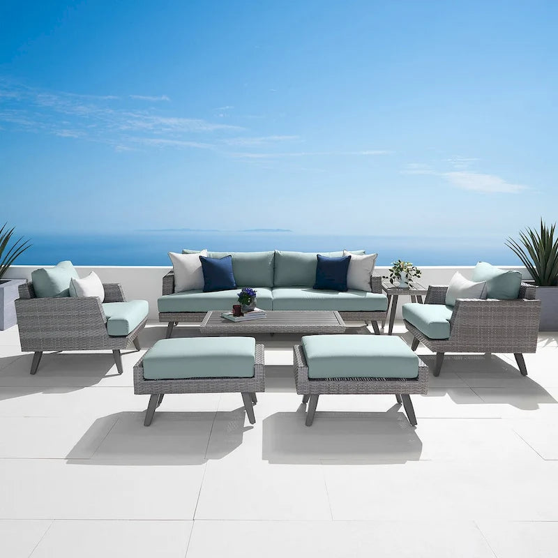 Set da esterno Portofino Casual a 7 pezzi Sunbrella