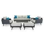 Set da esterno Portofino Casual a 7 pezzi Sunbrella