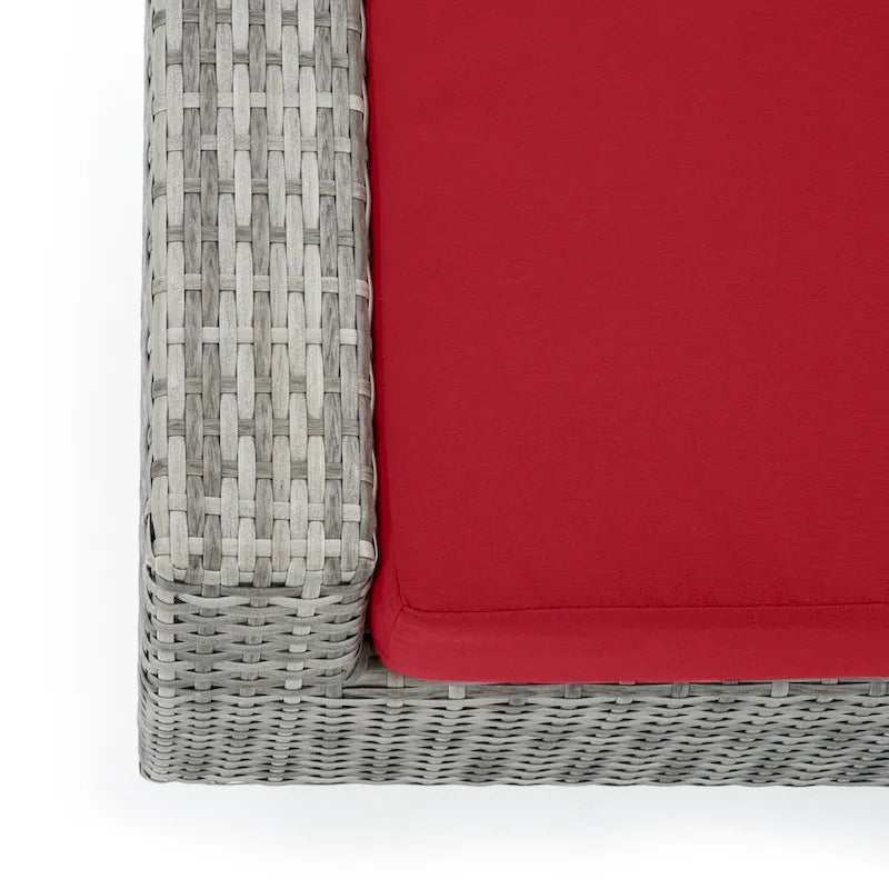 Set da esterno Cannes a 5 pezzi Sunbrella per divano a due posti e poltrone