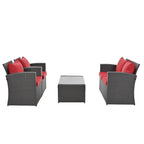 Set conversazione da esterno a 4 pezzi