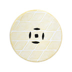 Sgabello da giardino a tamburo in ceramica Moroccan Diamonds 18, blu di JONATHAN Y