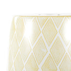 Sgabello da giardino a tamburo in ceramica Moroccan Diamonds 18, blu di JONATHAN Y