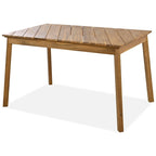 Set da pranzo da esterno a 3 pezzi in legno di acacia con 2 panche e tavolo