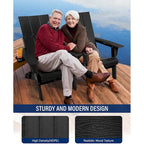 Sedia Adirondack Pieghevole da Esterno WINSOON Moderna in HDPE con Portabicchieri