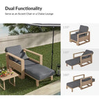 Ensemble de 2 chaises longues d'extérieur Valentino modernes par HULALA HOME