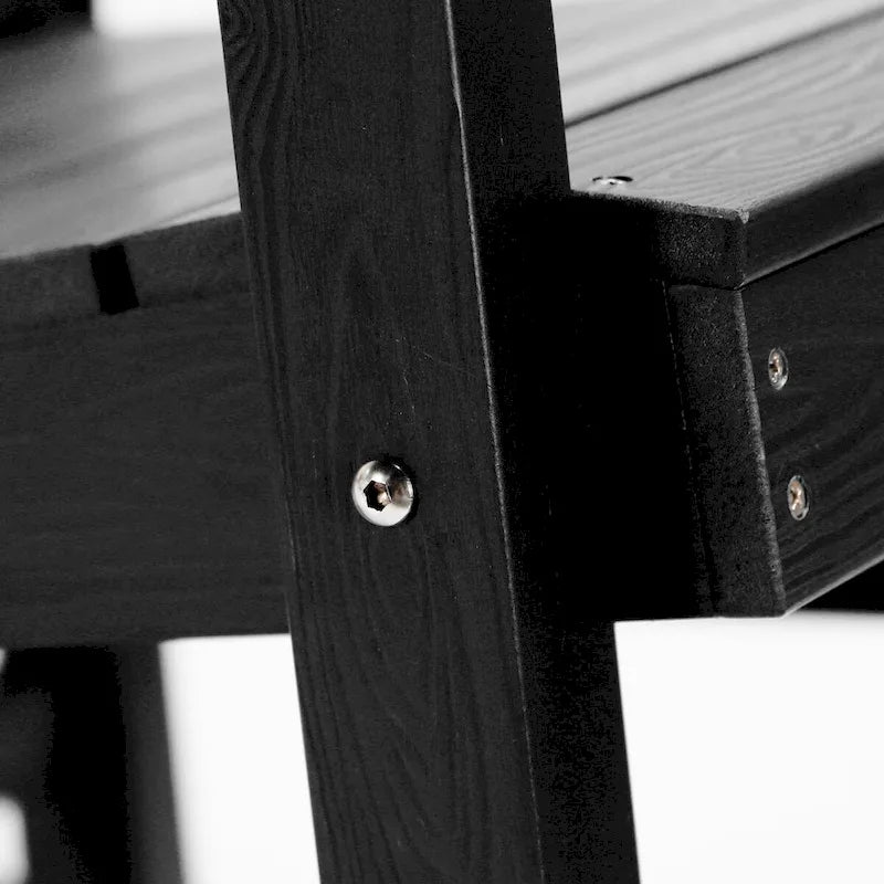 LUE BONA Sedie a dondolo Adirondack da esterno in plastica ecologica per portico, set da 2