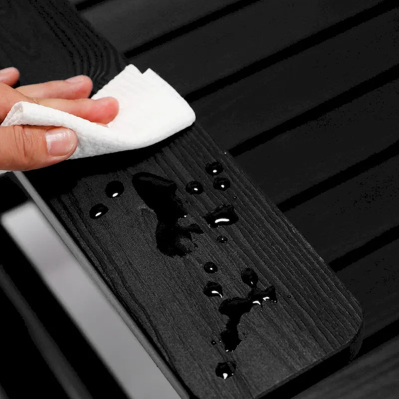 LUE BONA Sedie a dondolo Adirondack da esterno in plastica ecologica per portico, set da 2