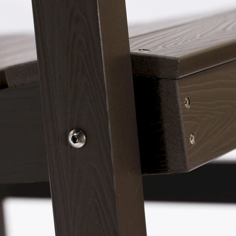 LUE BONA Sedie a dondolo Adirondack da esterno in plastica ecologica per portico, set da 2